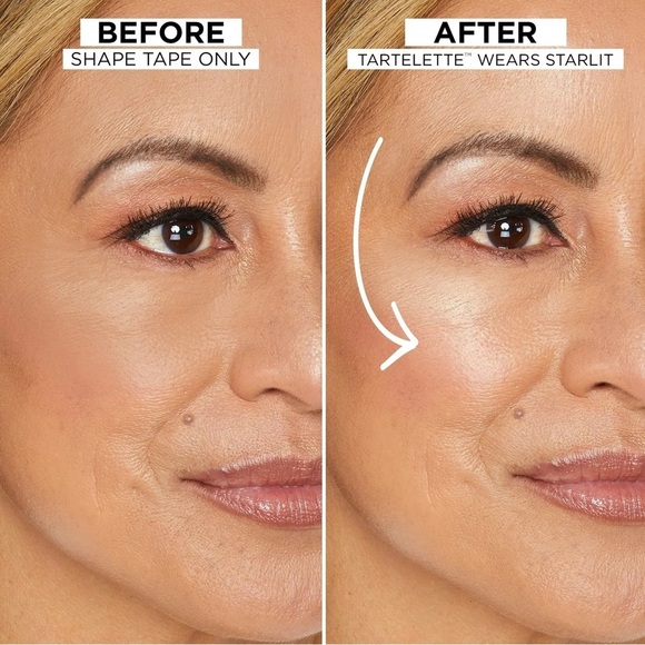 Tarte Shape Tape Glow Powder + Airlift Brush - Starlit - NEW IN BOX - Picture 14 of 15